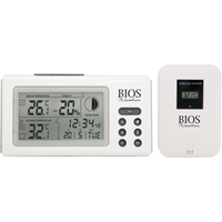 Indoor/Outdoor Thermometers With Clock, Contact, Digital, 32 to 122°F (0 to 50°C) Groupe Generik