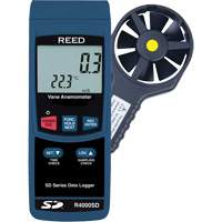 Thermo-Anemometer, Data Logging, 0.4 to 30.0 m/sec Air Velocity Range Groupe Generik