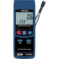Thermo-Anemometer, Data Logging, 0.2 to 25.0 m/sec Air Velocity Range Groupe Generik