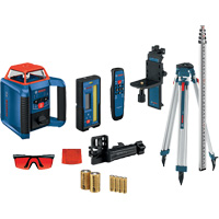 Revolve2000 Self-Leveling Horizontal/Vertical Rotary Laser Kit, 2000' (609.6 m), 670 Nm Groupe Generik