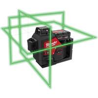 M12 360-Degree 3-Plane Cordless Laser Kit, 125' (38.1 m), 530 Nm Groupe Generik