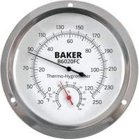 Dial Thermo-Hygrometer, 0% - 100% RH, 30 - 250°F (0 - 120°C) Groupe Generik