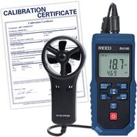 R4100 Vane Thermo-Anemometer with Air Volume with Calibration Certificate, Data Logging, 0.4 - 30 m/sec Air Velocity Range Groupe Generik