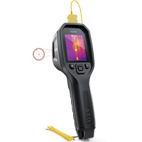 24:1 Spot IR Thermal Imaging Camera with Bullseye Laser & Type K Thermocouple, 160 x 120 pixels, -10° - 45°C (14° - 113°F), 70 mK Groupe Generik