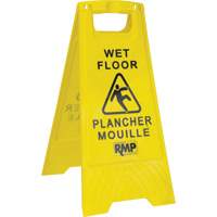 Safety Wet Floor Sign, Bilingual with Pictogram Groupe Generik