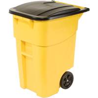 Contenant roulant BRUTE, Bord de rue, Plastique, 50 gal. US Groupe Generik
