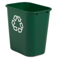 Corbeille moyenne pour le recyclage, De bureau, Plastique, 28 pintes US Groupe Generik