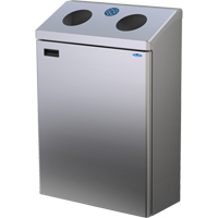 Station de recyclage murale, Vrac, Acier inoxydable, 29 gal. Groupe Generik