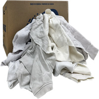 Chiffons de nettoyage, Molleton, Blanc, 20 lb Groupe Generik