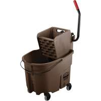 Ensemble de seau pour vadrouille et essoreuse WaveBrake, Pression lat&eacute;rale, 8,75 gal. US (35 pintes), Brun Groupe Generik