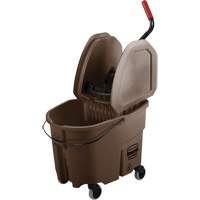 Ensemble de seau pour vadrouille et essoreuse WaveBrake, Pression vers le bas, 8,75 gal. US (35 pintes), Brun Groupe Generik