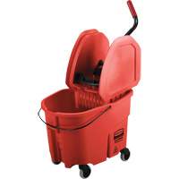 Ensemble de seau pour vadrouille et essoreuse WaveBrake, Pression vers le bas, 8,75 gal. US (35 pintes), Rouge Groupe Generik