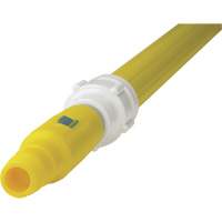 Manche de brosse pour plateforme, Brosse/Support &agrave; tampon, Jaune, T&eacute;lescopique, 62"-113" lo Groupe Generik