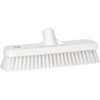 Brosse &agrave; r&eacute;curer pour planchers et murs, Crins Ferme, 12", Polyester, Blanc Groupe Generik