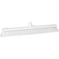 Balai-brosse &agrave; soies combin&eacute;es, Crins Cors&eacute;/Fin, 24", Polyester, Blanc Groupe Generik