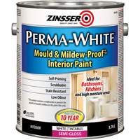 Perma-White&reg; Mold & Mildew-Proof Interior Paint, 3.78 L, Gallon, White Groupe Generik