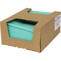 SaniWorks&reg; Choice Counter Cloths, Green/White Groupe Generik