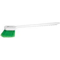 Brosse &agrave; recoins &agrave; manche long, 20" l, Soies PVC, Vert Groupe Generik
