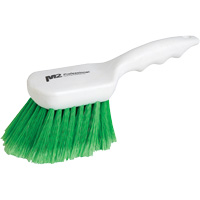 Brosse &agrave; recoins &agrave; manche court, 9" l, Soies Synth&eacute;tique, Vert Groupe Generik