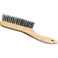 Brosse &agrave; manche en patin, Acier, 4 x 16 rangs de fils, Longueur 9-3/4" Groupe Generik