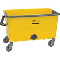 Seau et essoreuse pour vadrouille en microfibres, Passoire, 11 gal. US (44 pintes), Jaune Groupe Generik