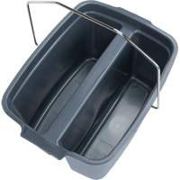 Seau double, Capacit&eacute; de 4,75 gal. US (19 pintes), Gris Groupe Generik