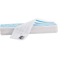 Tampon vadrouille jetable, Style Boucles et crochets, Microfibre, 18" lo x 4" la Groupe Generik