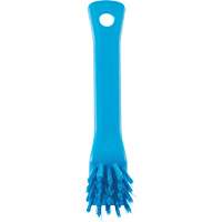 Brosse avec rebord grattoir, Soies Ferme, Longueur de 6", Bleu Groupe Generik