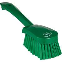 Brosse &agrave; r&eacute;curer avec manche court, Soies Doux, Longueur de 10-1/2", Vert Groupe Generik
