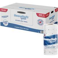 Rouleau dessuie-tout de cuisine Signature de Snow Soft, 2 Pli, 420 Feuilles/rouleau, 4,5" la, 11" lo Groupe Generik
