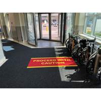 Tapis dentr&eacute;e Supreme Knob, Essuie-pieds/grattoir, 3-1/2' x 6' x 7/16", Charbon Groupe Generik