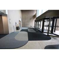 Tapis dentr&eacute;e Supreme Knob, Essuie-pieds/grattoir, 3-1/2' x 6' x 7/16", Charbon Groupe Generik
