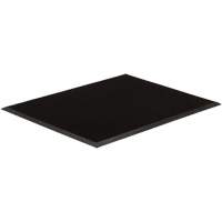 Tapis dentr&eacute;e Gritstop Fingermat, Caoutchouc, Grattoir Type, Motif Style pointe de doigt, 3' x 6', Noir Groupe Generik