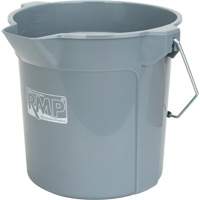 Seau rond avec bec verseur, Capacit&eacute; de 2,64 gal. US (10,57 pintes), Gris Groupe Generik