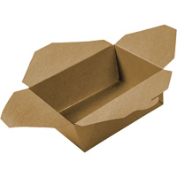 Contenants pour aliments &agrave; emporter Kraft, Ondul&eacute;, Rectangulaire Groupe Generik