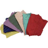 Chiffons fabriqu&eacute;s &agrave; partir de mat&eacute;riaux recycl&eacute;s, Molleton, M&eacute;lange de couleurs, 25 lb Groupe Generik