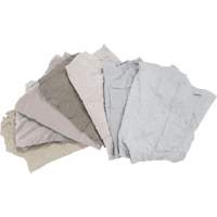 Chiffons fabriqu&eacute;s &agrave; partir de mat&eacute;riaux recycl&eacute;s, Coton, Blanc, 25 lb Groupe Generik