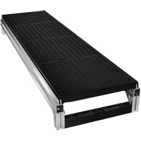 Trousse de plateforme de travail modulaire en aluminium lisse FOUNDATION, 18" la x 72" pr, Capacit&eacute; de 400 lb, Enti&egrave;rement soud&eacute; Groupe Generik