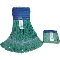 Wide-Band Mop Head, Antimicrobial/Floor Finishing/Specialty, Cotton/Rayon/Synthetic, Loop Style Groupe Generik