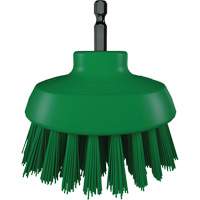 Brosse ronde HyDrive pour perceuse, Soies Tr&egrave;s ferme, Longueur de 3-1/10", Vert Groupe Generik