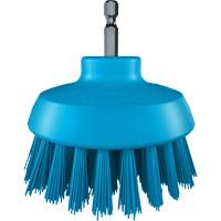 Brosse ronde HyDrive pour perceuse, Soies Tr&egrave;s ferme, Longueur de 3-1/10", Bleu Groupe Generik