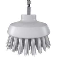 Brosse ronde HyDrive pour perceuse, Soies Tr&egrave;s ferme, Longueur de 3-1/10", Blanc Groupe Generik