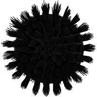 Brosse ronde HyDrive pour perceuse, Soies Tr&egrave;s ferme, Longueur de 3-1/10", Noir Groupe Generik