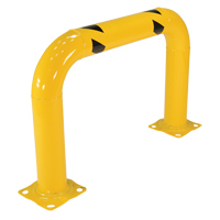 Garde-corps &agrave; profil &eacute;lev&eacute; pour machines, 3' la x 2' h, Jaune Groupe Generik