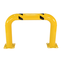 Garde-corps &agrave; profil &eacute;lev&eacute; pour machines, 3' la x 2' h, Jaune Groupe Generik
