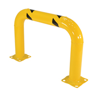 Garde-corps &agrave; profil &eacute;lev&eacute; pour machines, 3' la x 2' h, Jaune Groupe Generik