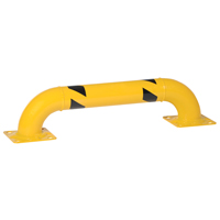 Garde-corps &agrave; profil bas pour rayonnages, 3' la x 0,75' h, Jaune Groupe Generik