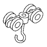 Rouleau double en acier pour rail de roulement de murs-rideaux Groupe Generik