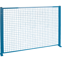 Perimeter Guards - Mesh Style, 4' H x 8' W, Blue Groupe Generik