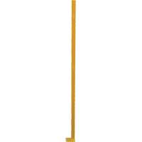 Poteau de protection de coin p&eacute;rim&eacute;trique ajustable, 4" la x 72" h, Jaune Groupe Generik